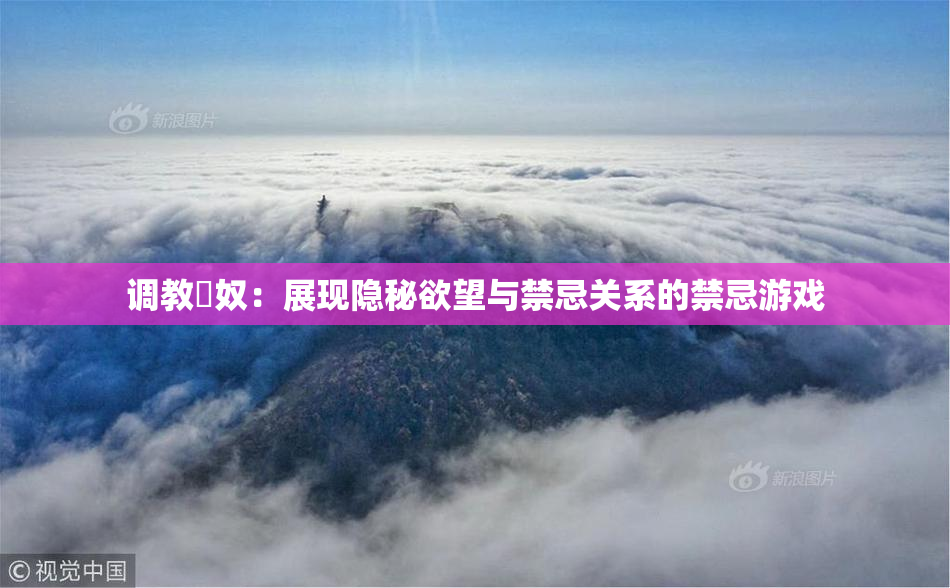 调教婬奴：展现隐秘欲望与禁忌关系的禁忌游戏