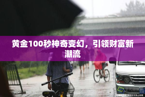 黄金100秒神奇变幻，引领财富新潮流
