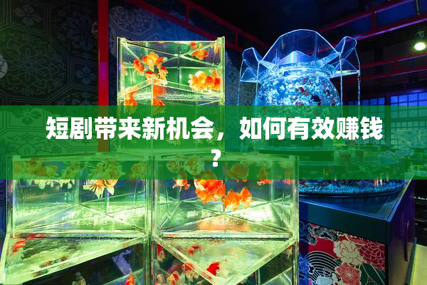 短剧带来新机会，如何有效赚钱？