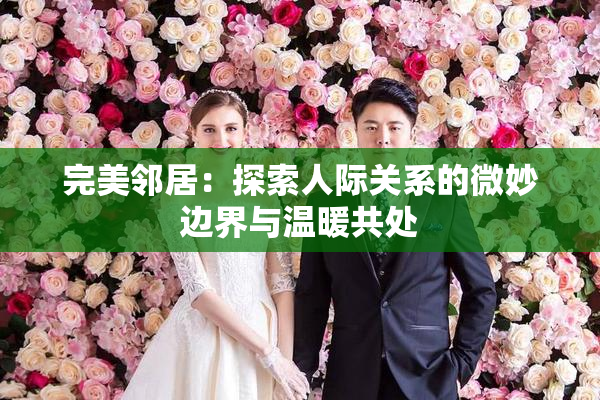 完美邻居：探索人际关系的微妙边界与温暖共处