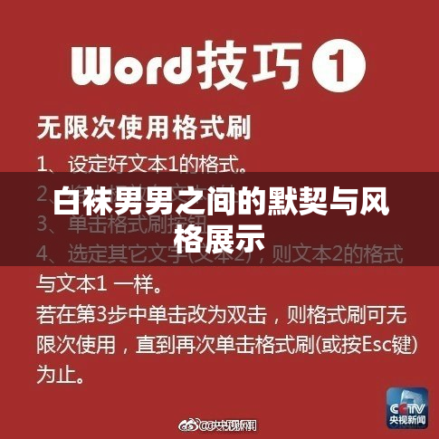 白袜男男之间的默契与风格展示