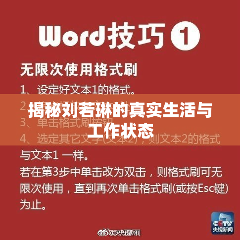 揭秘刘若琳的真实生活与工作状态