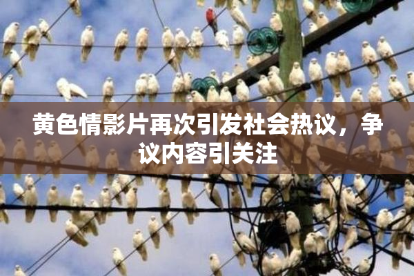 黄色情影片再次引发社会热议，争议内容引关注
