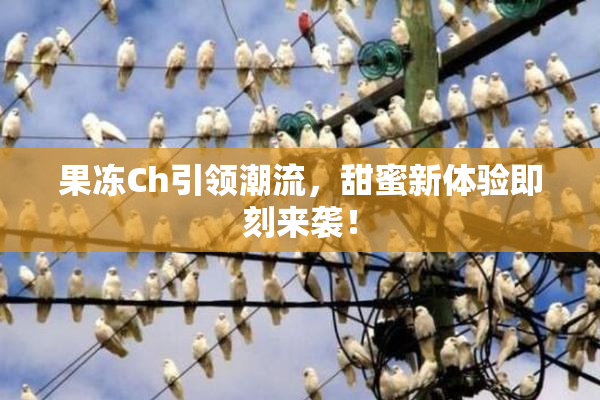 果冻Ch引领潮流，甜蜜新体验即刻来袭！