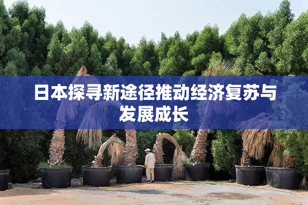 日本探寻新途径推动经济复苏与发展成长