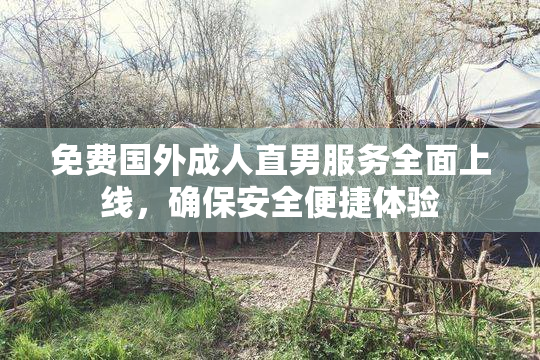 免费国外成人直男服务全面上线，确保安全便捷体验