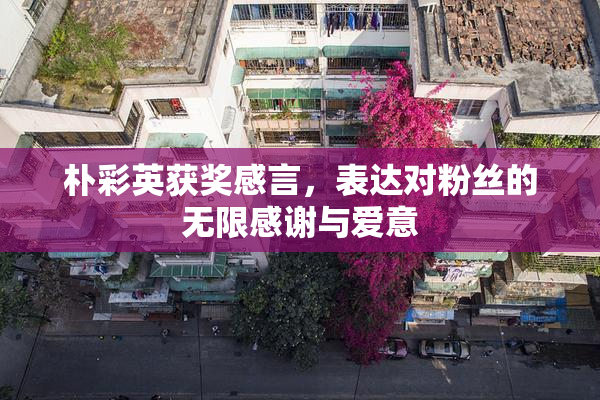 朴彩英获奖感言，表达对粉丝的无限感谢与爱意