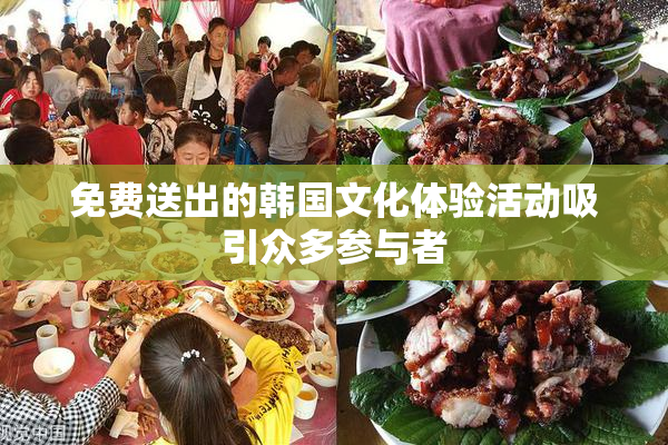 免费送出的韩国文化体验活动吸引众多参与者
