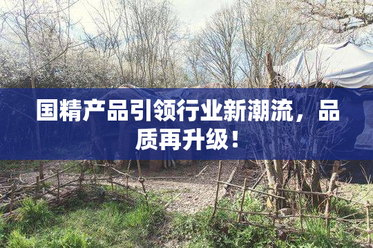 国精产品引领行业新潮流，品质再升级！