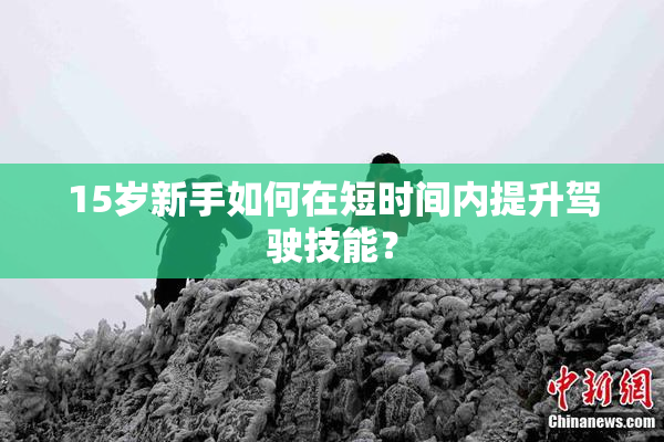 15岁新手如何在短时间内提升驾驶技能？