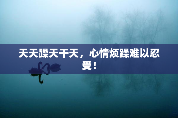 天天躁天干天，心情烦躁难以忍受！