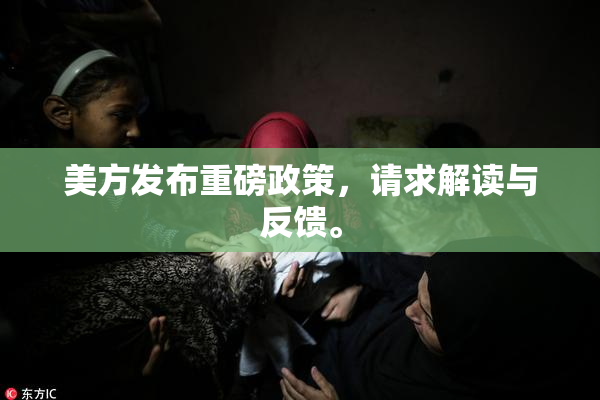 美方发布重磅政策，请求解读与反馈。