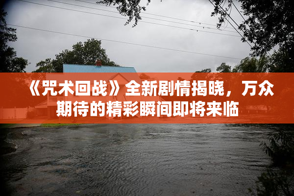 《咒术回战》全新剧情揭晓，万众期待的精彩瞬间即将来临