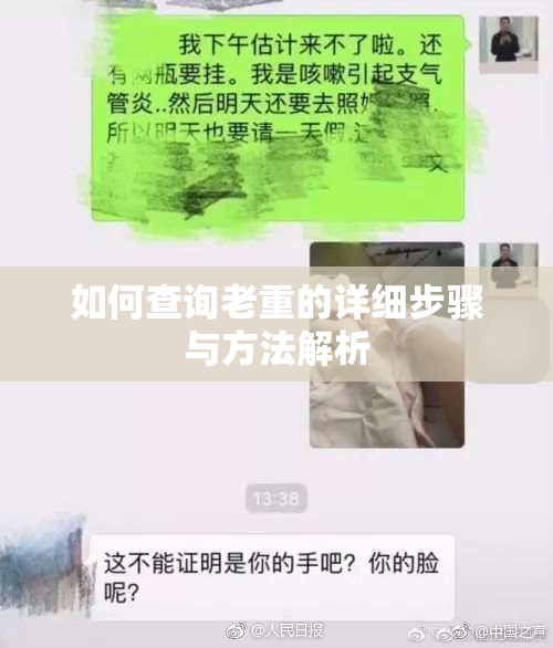 如何查询老重的详细步骤与方法解析