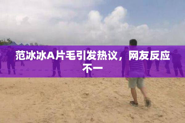 范冰冰A片毛引发热议，网友反应不一