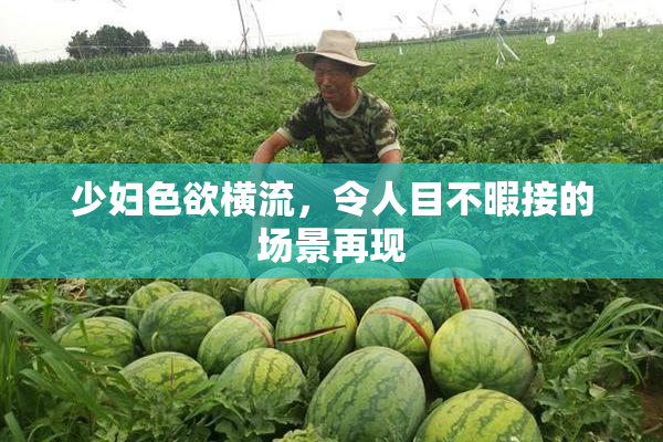 少妇色欲横流，令人目不暇接的场景再现