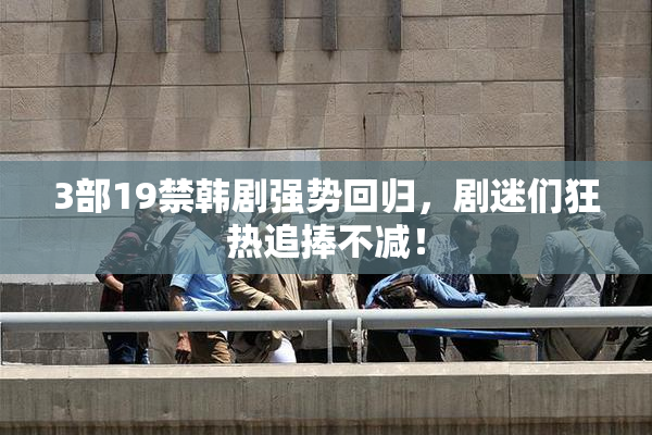 3部19禁韩剧强势回归，剧迷们狂热追捧不减！
