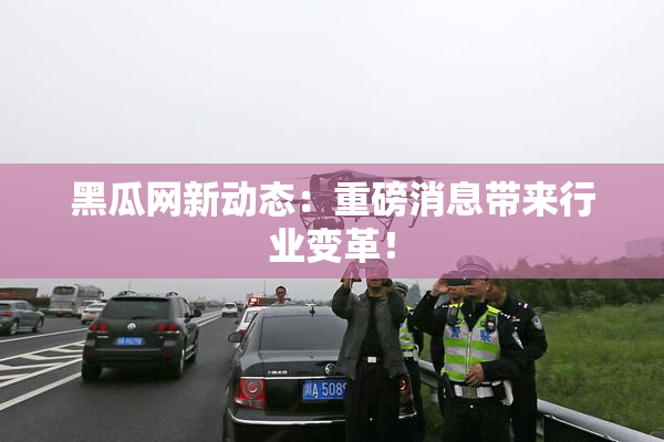 黑瓜网新动态：重磅消息带来行业变革！