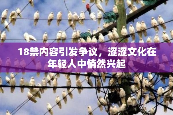 18禁内容引发争议，涩涩文化在年轻人中悄然兴起