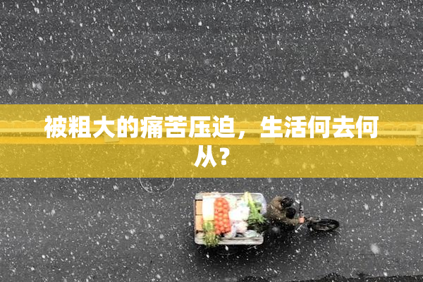 被粗大的痛苦压迫，生活何去何从？