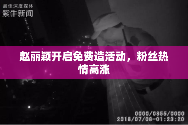赵丽颖开启免费造活动，粉丝热情高涨