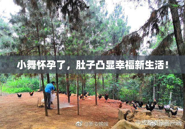 小舞怀孕了，肚子凸显幸福新生活！