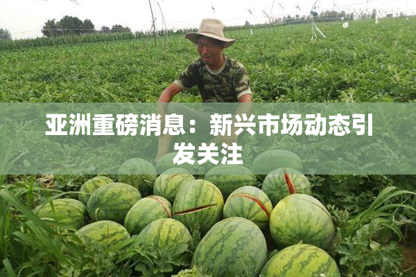 亚洲重磅消息：新兴市场动态引发关注