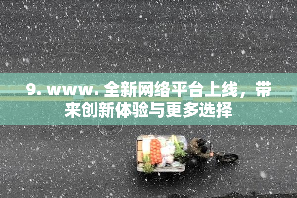9. www. 全新网络平台上线，带来创新体验与更多选择
