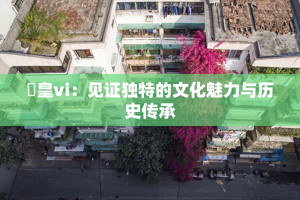 嘼皇vi：见证独特的文化魅力与历史传承