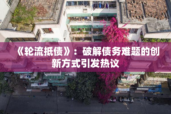 《轮流抵债》：破解债务难题的创新方式引发热议