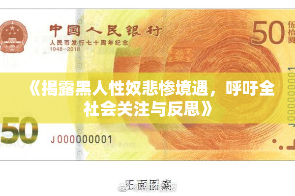 《揭露黑人性奴悲惨境遇，呼吁全社会关注与反思》