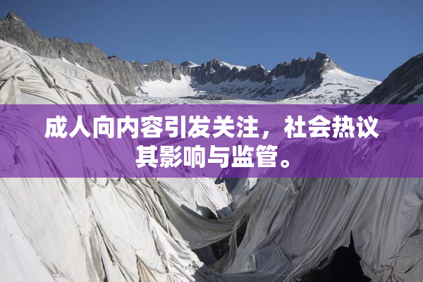 成人向内容引发关注，社会热议其影响与监管。