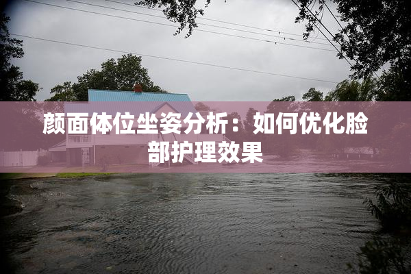 颜面体位坐姿分析：如何优化脸部护理效果
