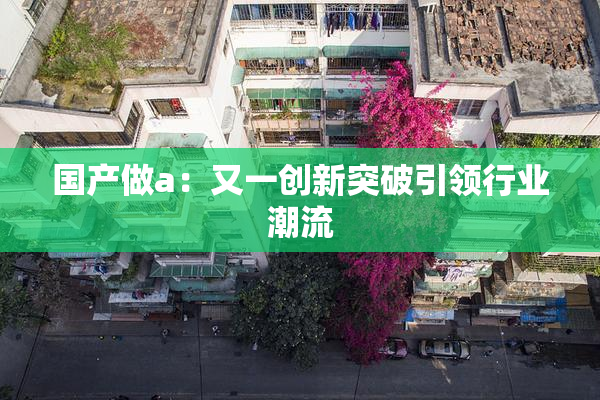 国产做a：又一创新突破引领行业潮流