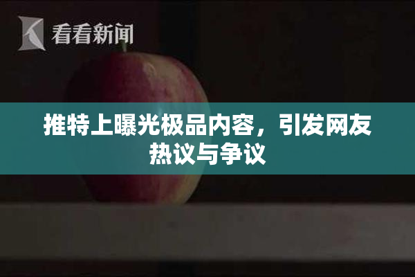 推特上曝光极品内容，引发网友热议与争议