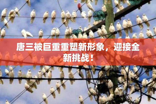 唐三被巨重重塑新形象，迎接全新挑战！