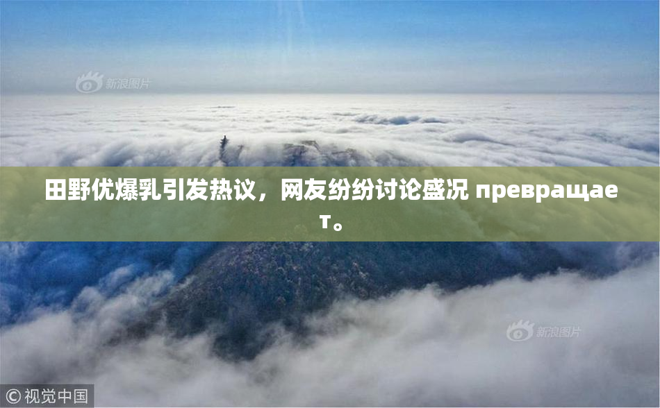 田野优爆乳引发热议，网友纷纷讨论盛况 превращает。