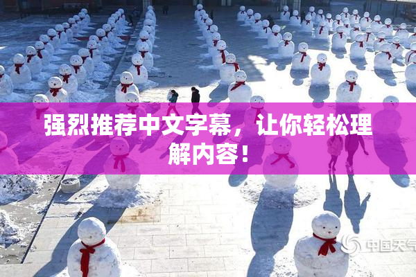 强烈推荐中文字幕，让你轻松理解内容！
