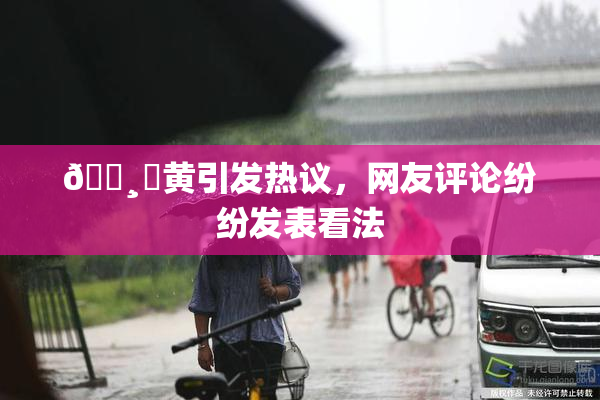 🌸‌黄引发热议，网友评论纷纷发表看法
