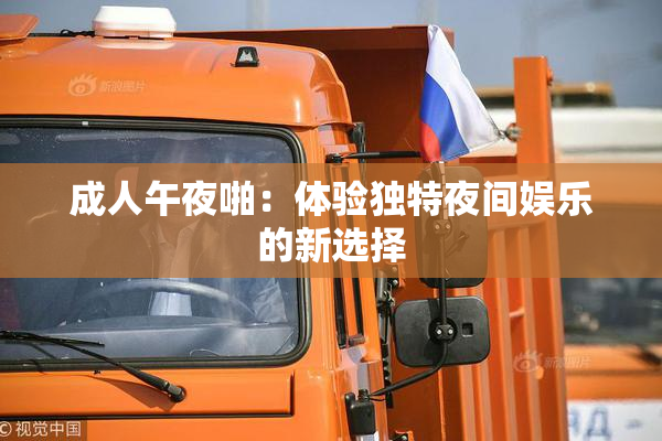 成人午夜啪：体验独特夜间娱乐的新选择