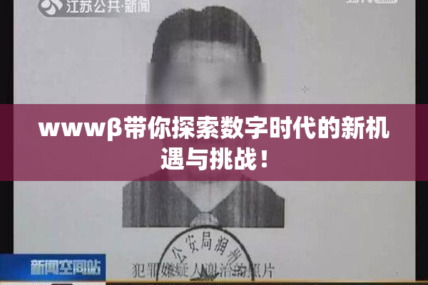 wwwβ带你探索数字时代的新机遇与挑战！