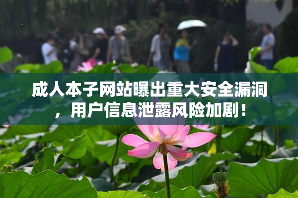 成人本子网站曝出重大安全漏洞，用户信息泄露风险加剧！