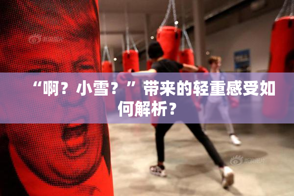 “啊？小雪？”带来的轻重感受如何解析？