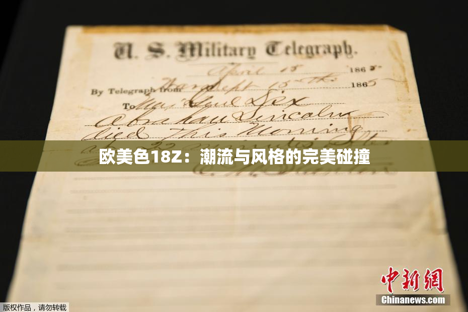 欧美色18Z：潮流与风格的完美碰撞