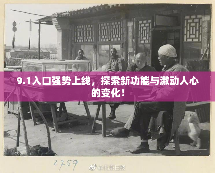 9.1入口强势上线，探索新功能与激动人心的变化！