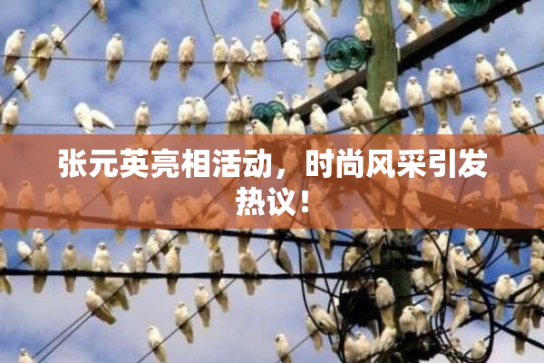 张元英亮相活动，时尚风采引发热议！