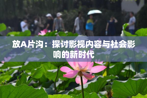 放A片沟：探讨影视内容与社会影响的新时代