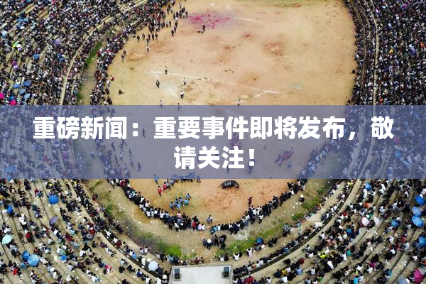 重磅新闻：重要事件即将发布，敬请关注！