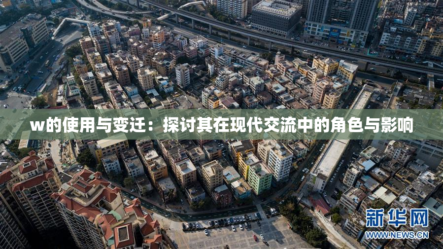 w的使用与变迁：探讨其在现代交流中的角色与影响