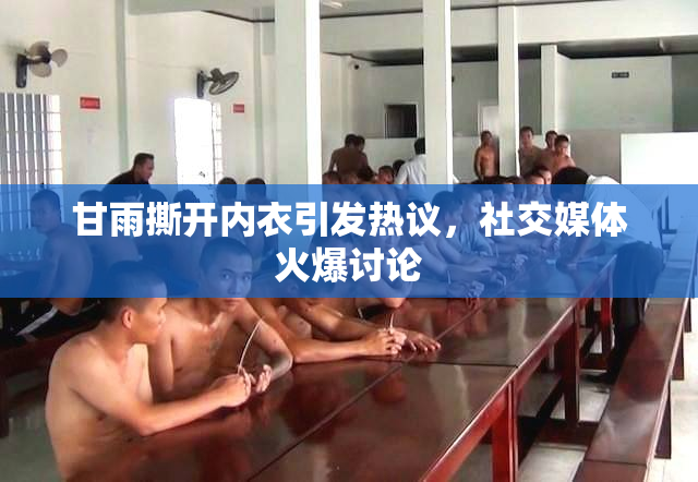甘雨撕开内衣引发热议，社交媒体火爆讨论